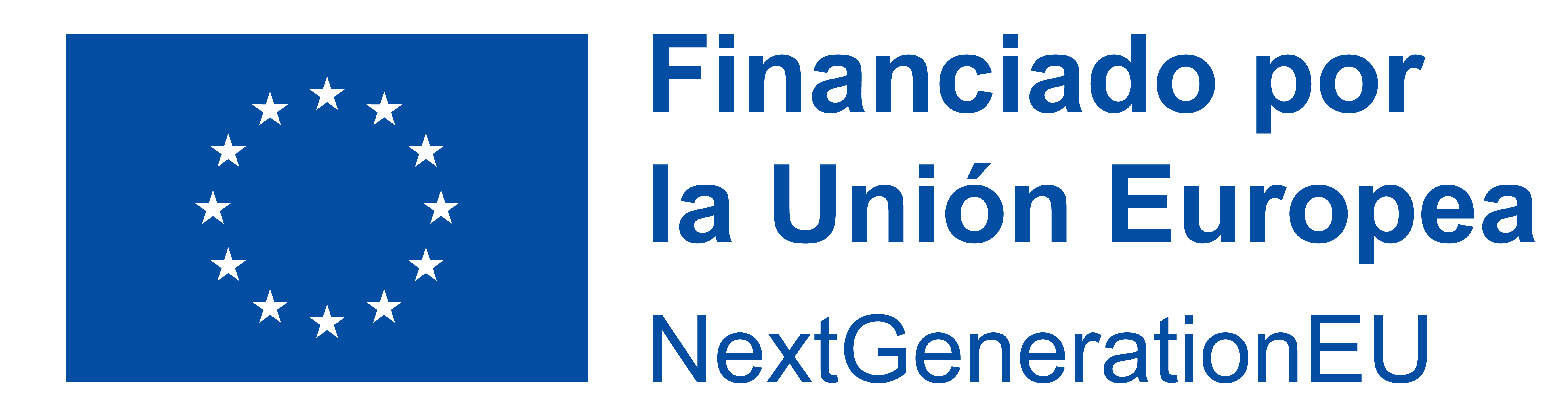 Logo financiado por la unión europea. Next generation eu
